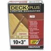 Hillman Deck Screw, #10 x 3 in, Steel, Trim Head, Torx Drive 48460